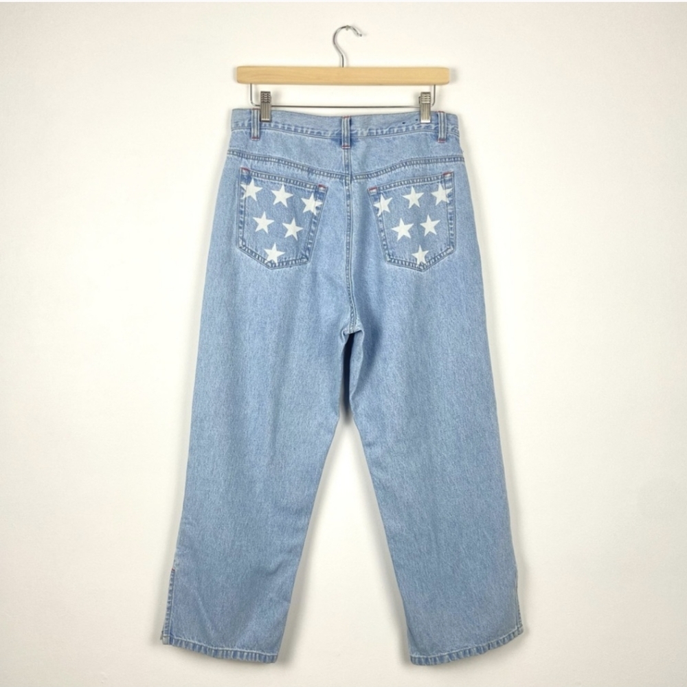Vintage Bill Blass High Rise Star cropped Denim jeans